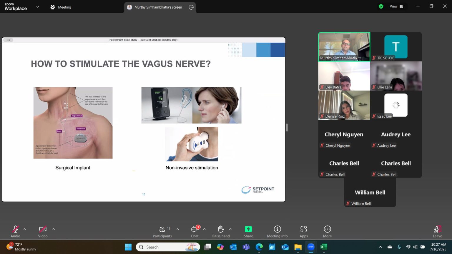 SetPoint Medical Shadow Day 2